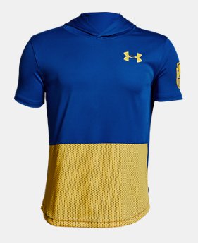 Boys' UA Baseline Short Sleeve Hoodie 1 Color Available $21 to $26.25