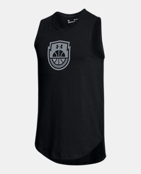 Boys' UA Baseline Tank 1 Color $30