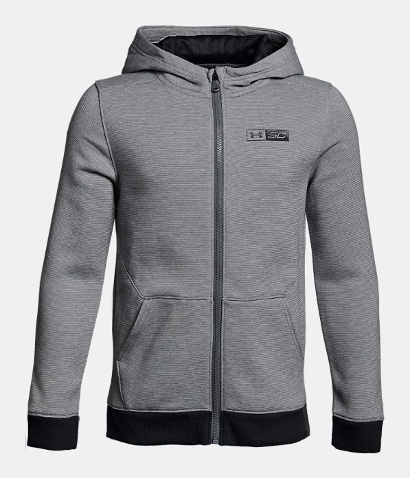 Boys' SC30 Full Zip Hoodie, Graphite,