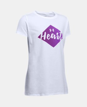She Plays We Win UA Heart T-Shirt 1 Color $14.99