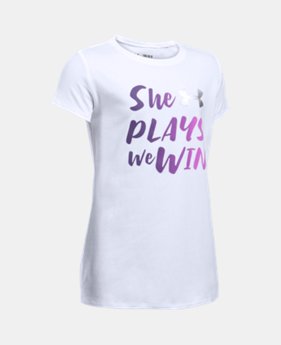 She Plays We Win T-Shirt 1 Color $14.99