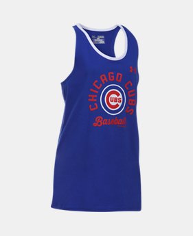 Girls' Chicago Cubs Ringer Tank 1 Color Available $24.99
