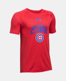 Boys' Chicago Cubs UA Tech™ T-Shirt 1 Color $24.99