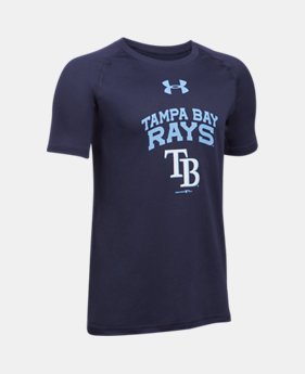 Boys' Tampa Bay Rays UA Tech™ Logo Blocked T-Shirt 1 Color Available $24.99