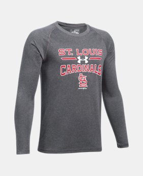 Boys' St. Louis Cardinals UA Techâ„¢ Long Sleeve T-Shirt 1 Color $29.99