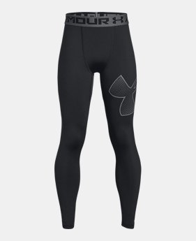 New Arrival Boys' HeatGear® Armour Logo Leggings 2 Colors Available $34.99