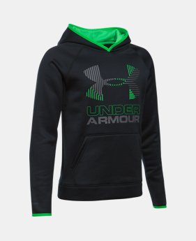 Boys' Armour® Fleece Solid Big Logo Hoodie 2 Colors $49.99