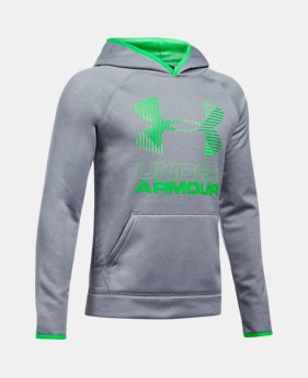 Boys' Armour® Fleece Solid Big Logo Hoodie 2 Colors $44.99