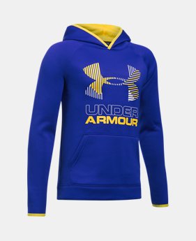 Boys' Armour Fleece® Solid Big Logo Hoodie 2 Colors Available $26.99 to $33.99