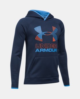 Boys' Armour® Fleece Solid Big Logo Hoodie 2 Colors $44.99