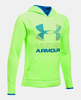 Boys' Armour Fleece® Solid Big Logo Hoodie 1 Color Available $26.99 to $33.99