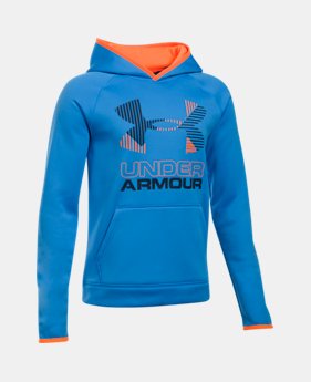Boys' Armour® Fleece Solid Big Logo Hoodie 1 Color $49.99