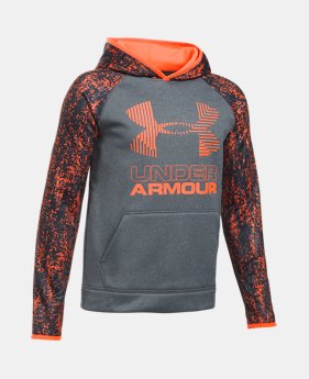 Boys' Armour® Fleece Printed Big Logo Hoodie $59.99