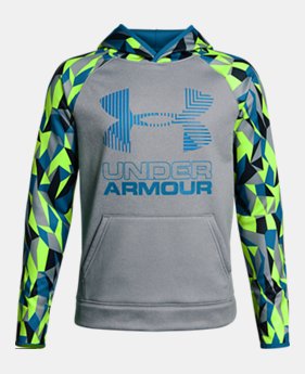 Boys' Armour Fleece® Printed Big Logo Hoodie 30% OFF ENDS 11/26 6 Colors Available $31.49