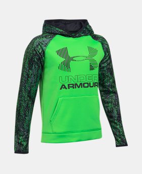 Boys' Armour® Fleece Printed Big Logo Hoodie $44.99