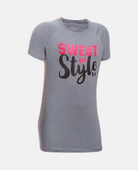 New Arrival Girls' UA Sweat & Style T-Shirt 1 Color $19.99
