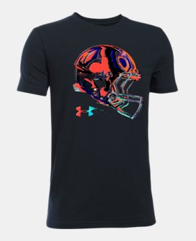 Boys' UA Football Space Helmet T-Shirt 1 Color $14.99