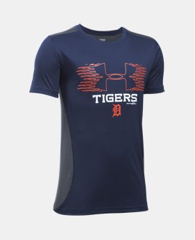 Boys' Detroit Tigers UA Tech™ Blocked T-Shirt LIMITED TIME: FREE SHIPPING 1 Color $30.99