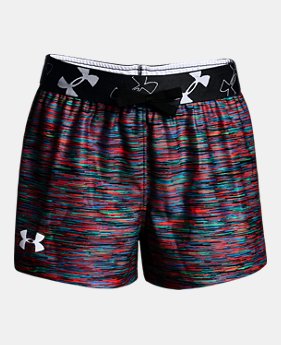 Girls' UA Kick It Printed Shorts 1 Color Available $25