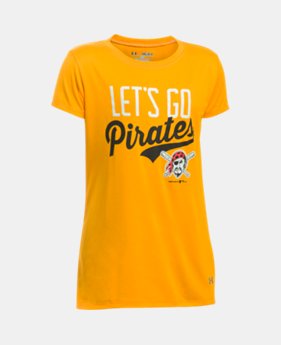 Girls' Pittsburgh Pirates UA Techâ„¢ T-Shirt 1 Color $24.99
