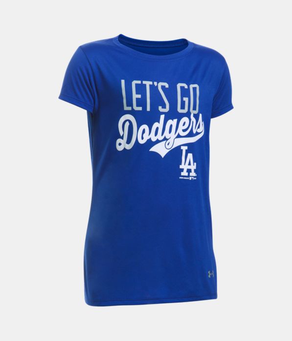 Girls' Los Angeles Dodgers UA Tech™ T-Shirt, Royal,