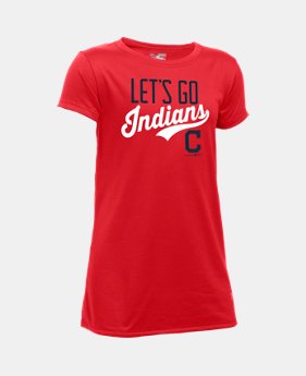Girls' Cleveland Indians UA Tech™ T-Shirt 1 Color $24.99