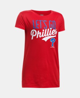 Girls' Philadelphia Phillies UA Tech™ T-Shirt 1 Color $24.99