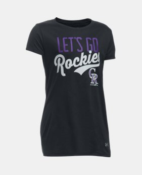 Girls' Colorado Rockies UA Tech™ T-Shirt 1 Color $24.99
