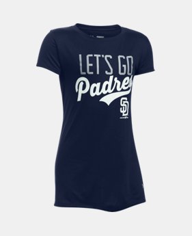 Girls' San Diego Padres UA Tech™ T-Shirt 1 Color Available $18.74