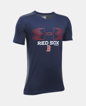 Boys' Boston Red Sox UA Tech™ Blocked T-Shirt 1 Color $26.99