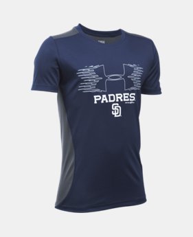 Boys' San Diego Padres UA Tech™ Blocked T-Shirt 1 Color $26.99