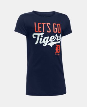 New Arrival Girls' Detroit Tigers UA Tech™ T-Shirt 1 Color $24.99