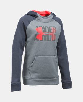 Girls' Armour Fleece® Big Logo Hoodie 3 Colors $26.99 to $33.99