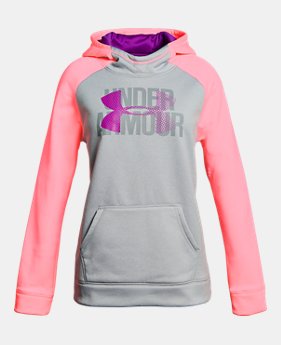 Girls' Armour Fleece® Big Logo Hoodie 4 Colors Available $26.99 to $33.99