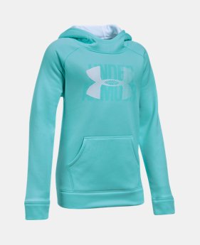 Girls' UA Armour® Fleece Big Logo Hoodie 1 Color $44.99