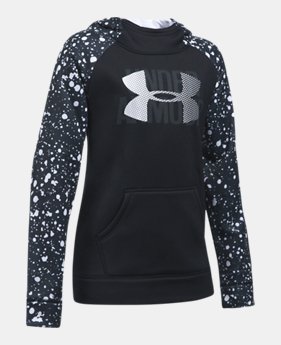 Girls' Armour Fleece® Big Logo Printed Hoodie 1 Color Available $26.99 to $33.74