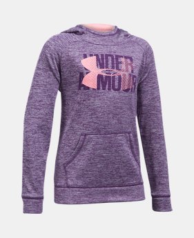 Girls' UA Armour® Fleece Big Logo Printed Hoodie $44.99