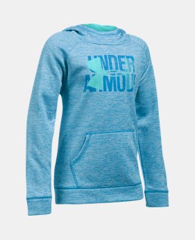 Girls' UA Armour® Fleece Big Logo Printed Hoodie 2 Colors $44.99