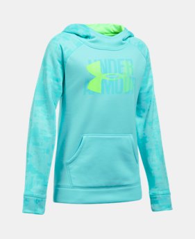 Girls' UA Armour® Fleece Big Logo Printed Hoodie $44.99