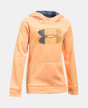 Girls' UA Armour® Fleece Big Logo Printed Hoodie 1 Color $44.99