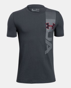 Boys' UA One Sided T-Shirt 1 Color Available $18.75