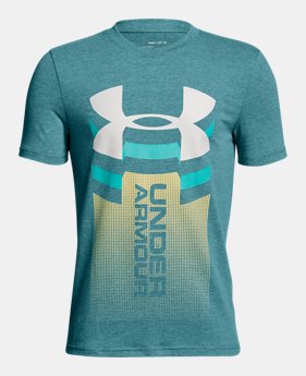 Boys' UA Vertical Logo T-Shirt 3 Colors $20