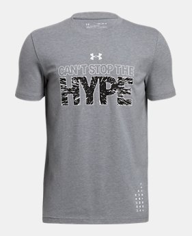 Boys' UA Can't Stop The Hype T-Shirt 1 Color $20