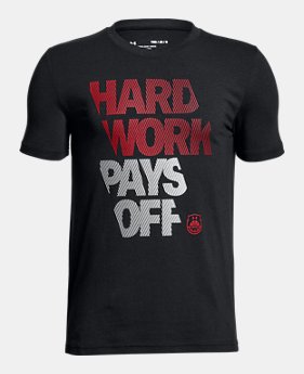 Boys' UA Hard Work T-Shirt 1 Color $20