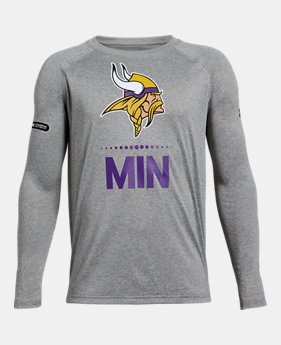 New Arrival Boys' NFL Combine Authentic UA Tech™ Lockup Long Sleeve T-Shirt 1 Color Available $35