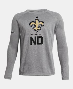 New Arrival Boys' NFL Combine Authentic UA Tech™ Lockup Long Sleeve T-Shirt 1 Color Available $35