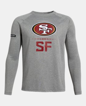 New Arrival Boys' NFL Combine Authentic UA Tech™ Lockup Long Sleeve T-Shirt 1 Color Available $35