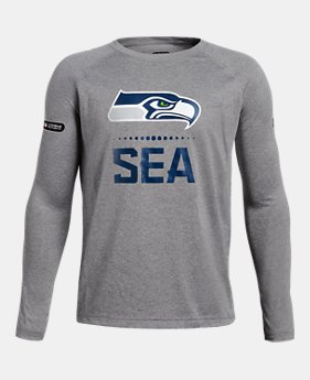 New Arrival Boys' NFL Combine Authentic UA Tech™ Lockup Long Sleeve T-Shirt 1 Color Available $35