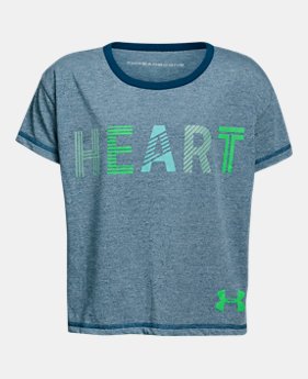 Girls' UA Heart T-Shirt 2 Colors Available $28