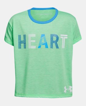 Girls' UA Heart T-Shirt 1 Color $28